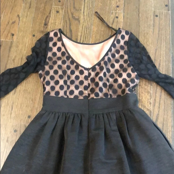 Polka Dot Empire Waist Dress - Picture 5 of 6